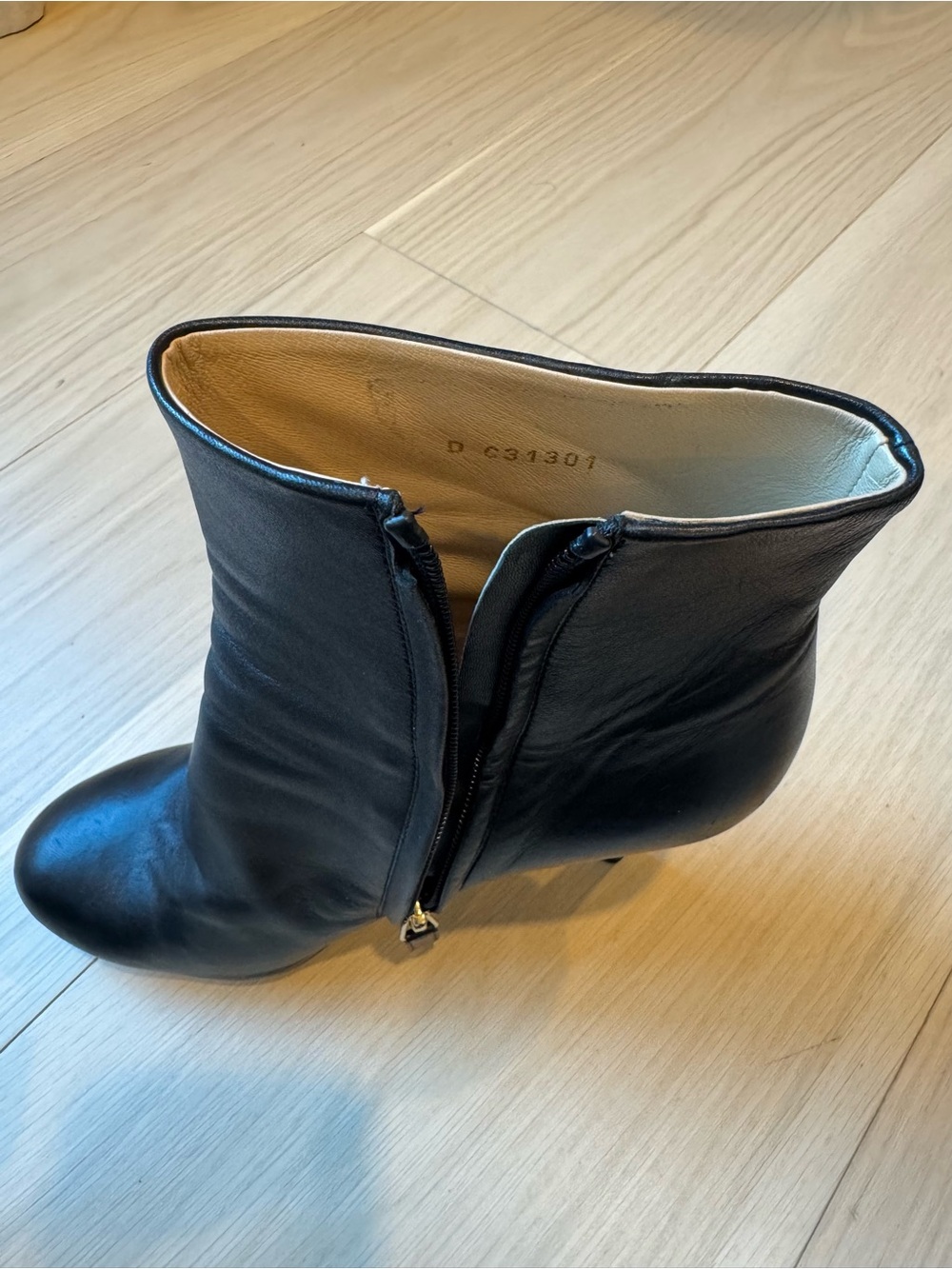 CHANEL Black Leather Platform Ankle Booties 40.5 - Picture 8 of 12